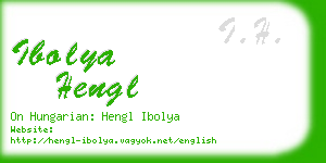 ibolya hengl business card